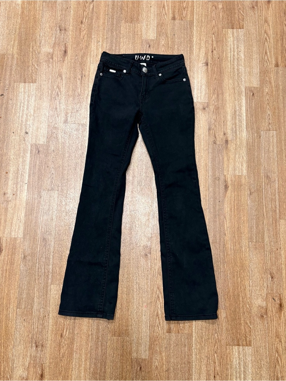 Black bootcut jeans